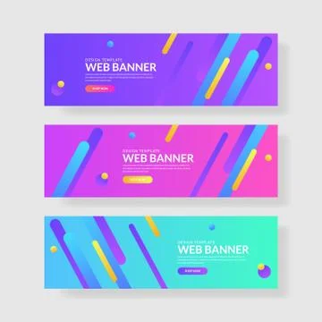 Website banner ui ux Stock Illustration