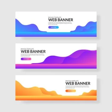 Website banner ui ux Stock Illustration