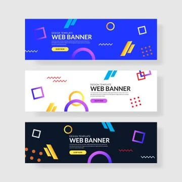 Website banner ui ux Stock Illustration