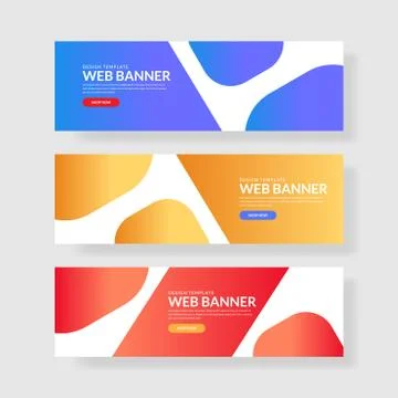 Website banner ui ux Stock Illustration