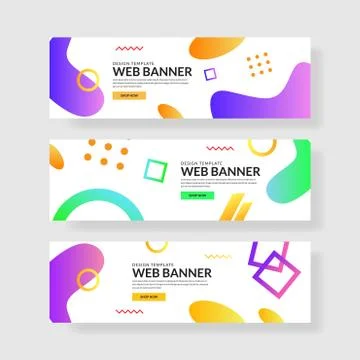 Website banner ui ux Stock Illustration