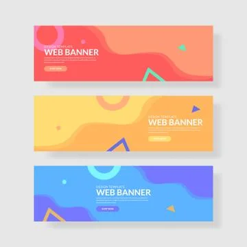 Website banner ui ux Stock Illustration