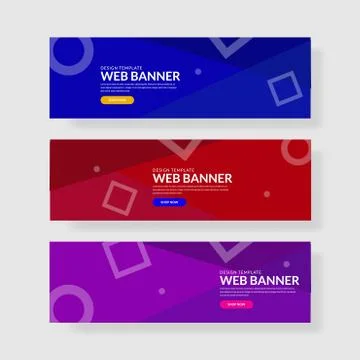 Website banner ui ux Stock Illustration