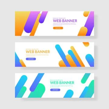 Website banner ui ux Stock Illustration