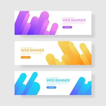Website banner ui ux Stock Illustration