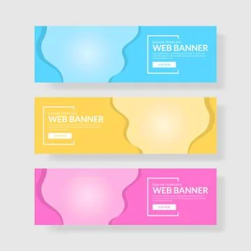Website banner ui ux Stock Illustration