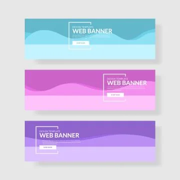 Website banner ui ux Stock Illustration