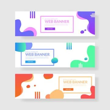 Website banner ui ux Stock Illustration