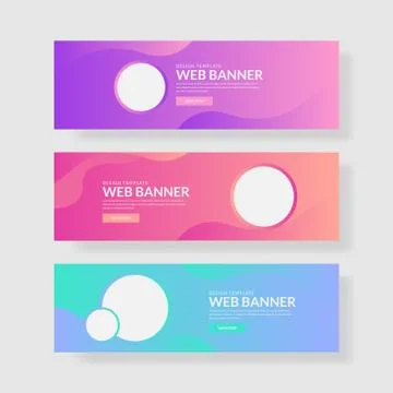 Website banner ui ux Stock Illustration