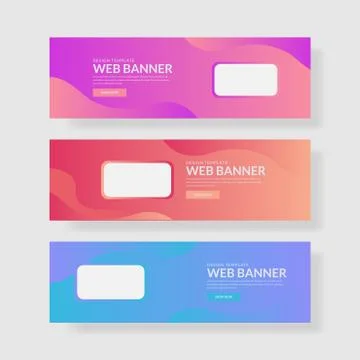 Website banner ui ux Stock Illustration