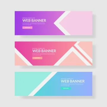 Website banner ui ux Stock Illustration