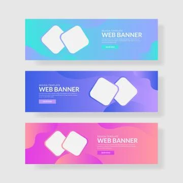 Website banner ui ux Stock Illustration