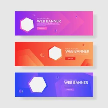 Website banner ui ux Stock Illustration