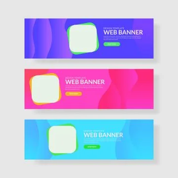 Website banner ui ux Stock Illustration