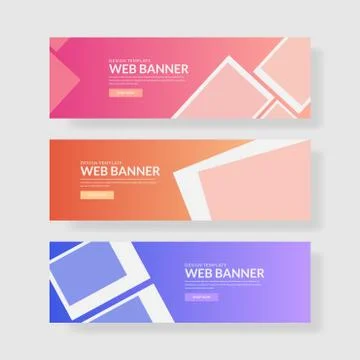Website banner ui ux Stock Illustration