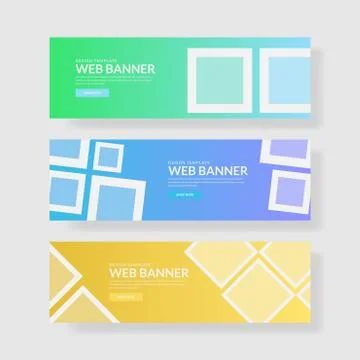 Website banner ui ux Stock Illustration