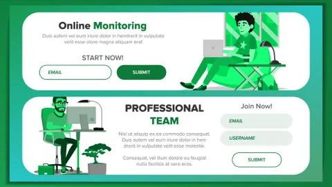 Website Banners Design Template Vector. Business Reality. Site Scheme Template Stock Illustration