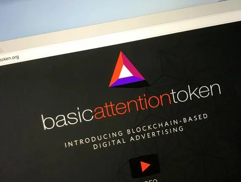 Website of Basis Attention Token Stock Photos