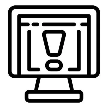 Website beta version icon outline vector. Quality assurance testing Illustrazione stock