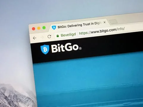 Website of BitGo, Stock Photos