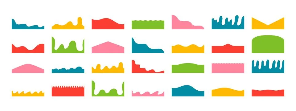 Website border and header for website design. Isolated vector template for we Stock Illustration