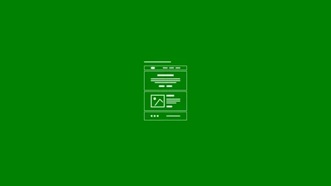 Website Breaks After Update - Green Screen, 7.5% Gray Video stock 336383351
