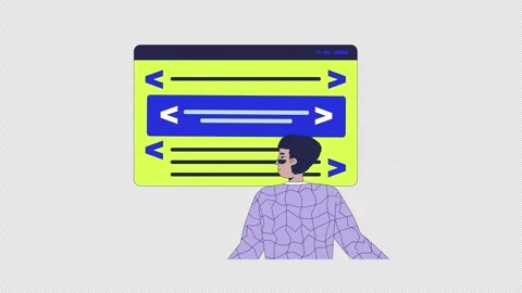 Website builder 2D animation Video stock 299855568