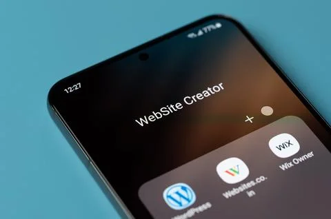 Website builder apps set Stock Photos