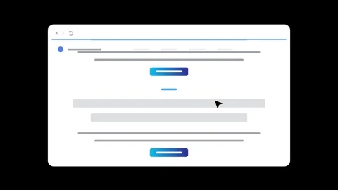 Website building in browser dashboard window animation Stock-Footage 345807172