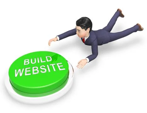 Website Building Software Coding Solution 3d Rendering Stock Illustration