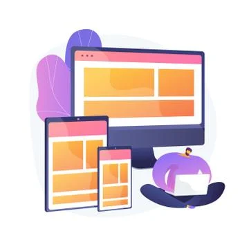 Website building vector concept metaphor Stock Illustration