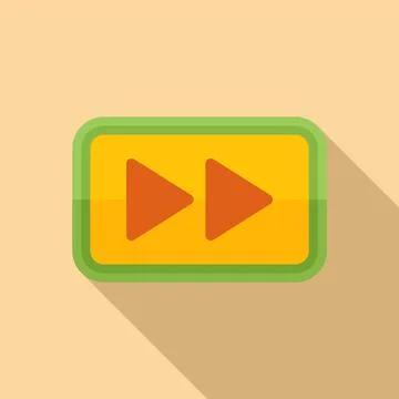 Website button icon flat vector. Web interface Stock Illustration