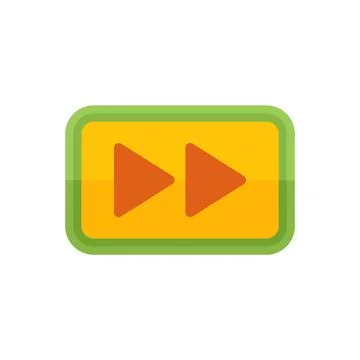 Website button icon flat vector. Web interface Stock Illustration