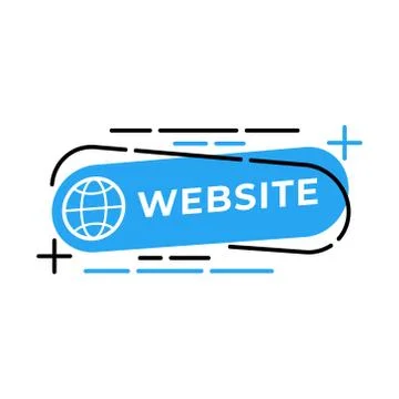 Website button icon vector for social media. Website icon Vector illustration イラスト素材