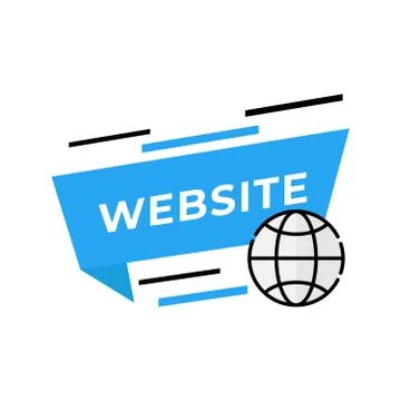 Website button icon vector for social media. Website icon Vector illustration Ilustração Stock