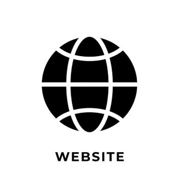 Website button icon vector for social media. Website icon Vector illustration Ilustración de archivo