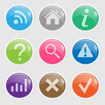 Website Button Illustration