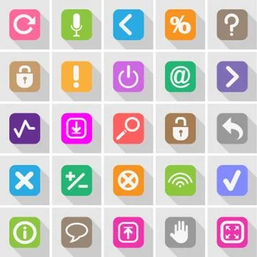 Website buttons and symbols set Stock-Illustration