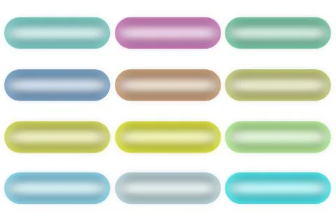 Website Candy Button Set Stock Illustration