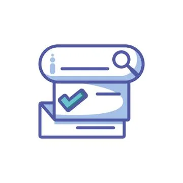 Website code optimization and web programming process on white background Illustrazione stock