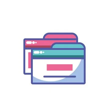 Website code optimization on white background Stock Illustration