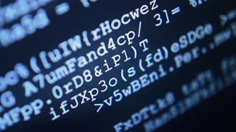 Website code program. internet software network code programming Stock Footage 202262297