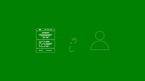 Website Communication Failure - Bad Website Copy or Content - Green Screen Video stock 336356260