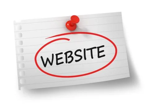 Website concept 3d illustration isolated 스톡 일러스트