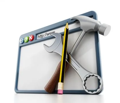 Website construction concept Stock Illustration