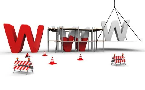 Website construction Stock Illustration