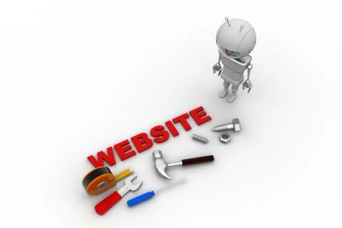 Website construction Free Stock Illustration