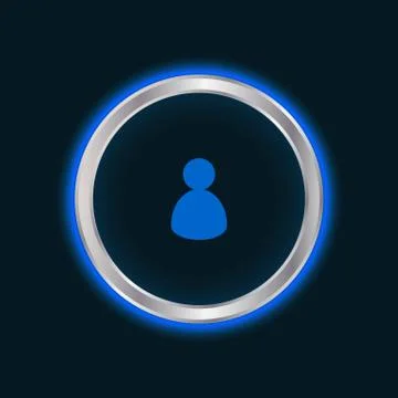 Website contact button, vector eps10 Stock Illustration