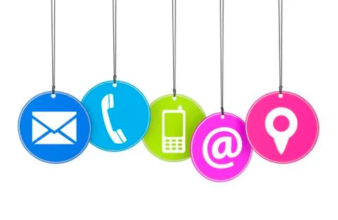 Website contact page concept Stock Illustration