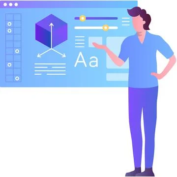 Website content creation icon flat vector design Stock Illustration